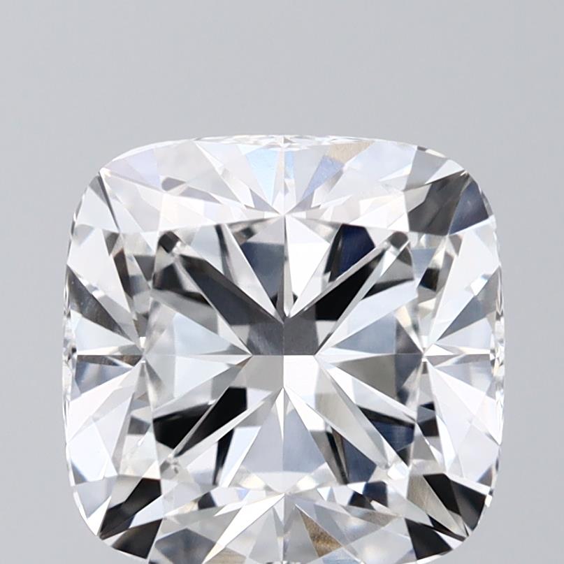 2.1 Carat Cushion Lab Diamond with  Cut Diamond in 14KT  view 1
