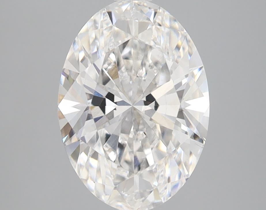2.11 Carat Oval Lab Diamond with  Cut Diamond in 14KT  view 1

