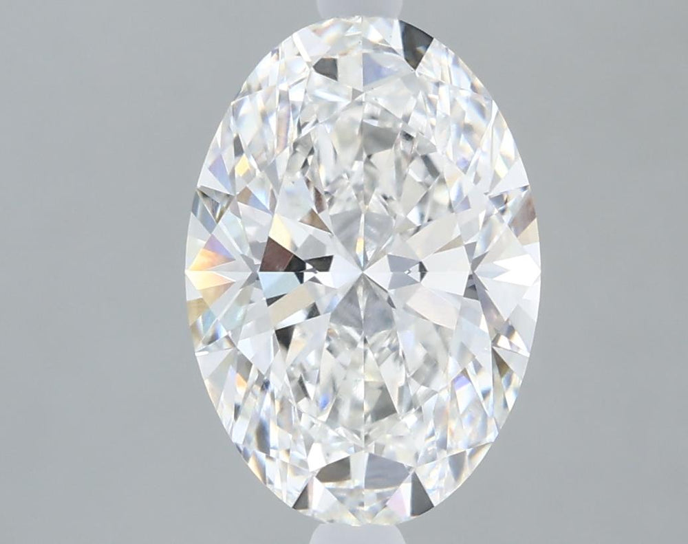 2.1 Carat Oval Lab Diamond with  Cut Diamond in 14KT  view 1
