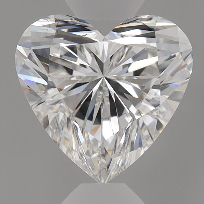 1.05 Carat Heart Lab Diamond with  Cut Diamond in 14KT  view 1
