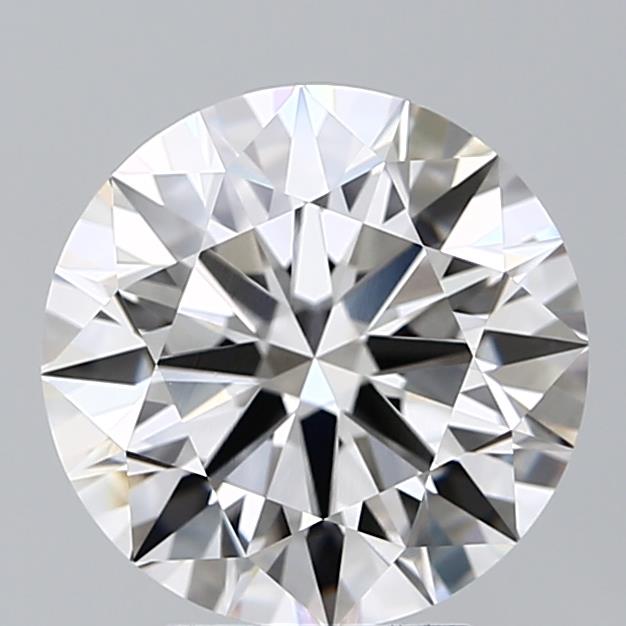 3.39 Carat Round Lab Diamond with  Cut Diamond in 14KT  view 1
