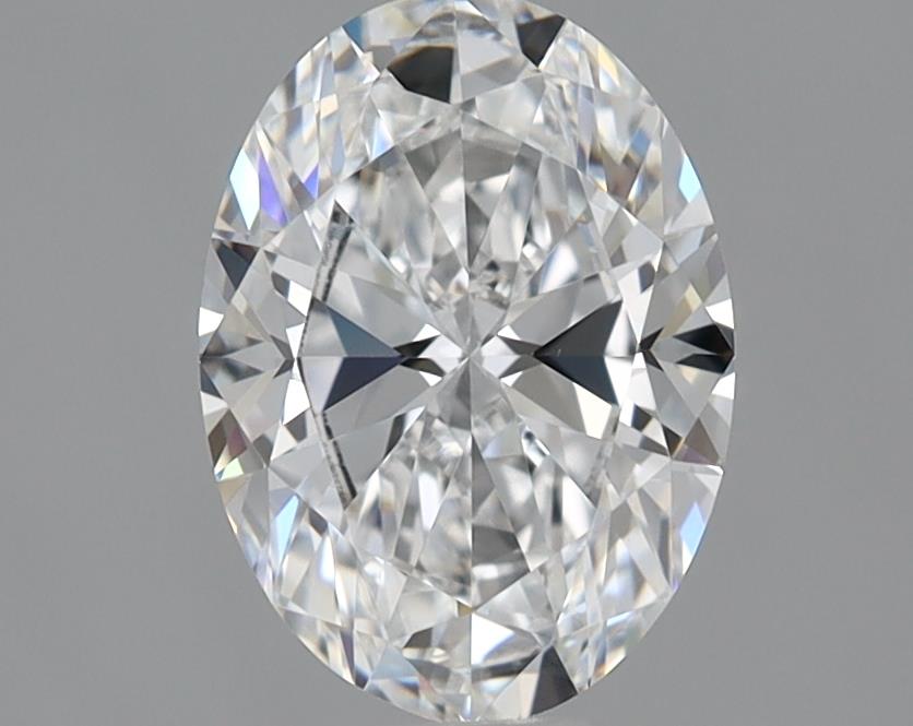 1.63 Carat Oval Lab Diamond with  Cut Diamond in 14KT  view 1
