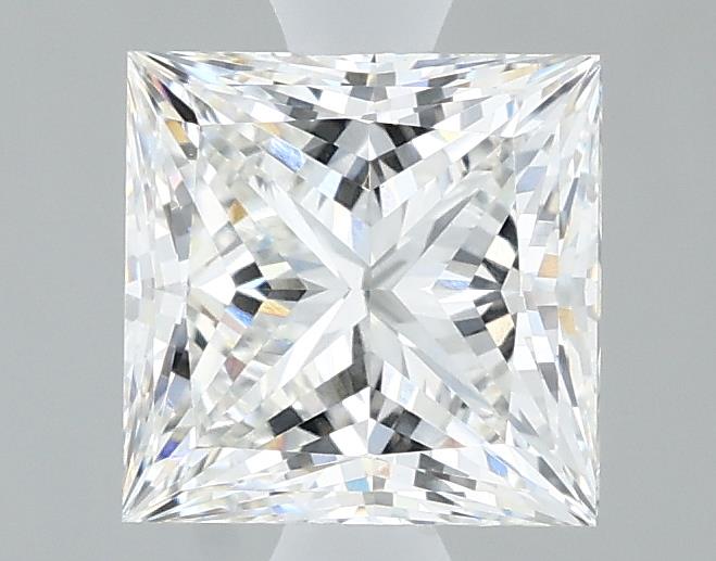 1.46 Carat Princess Lab Diamond with  Cut Diamond in 14KT  view 1
