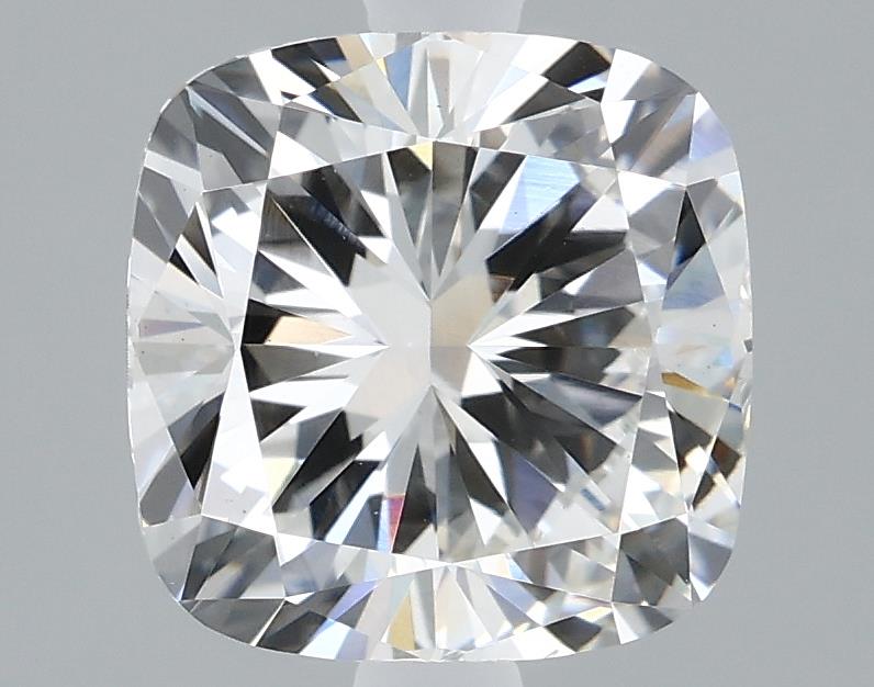 2.03 Carat Cushion Lab Diamond with  Cut Diamond in 14KT  view 1
