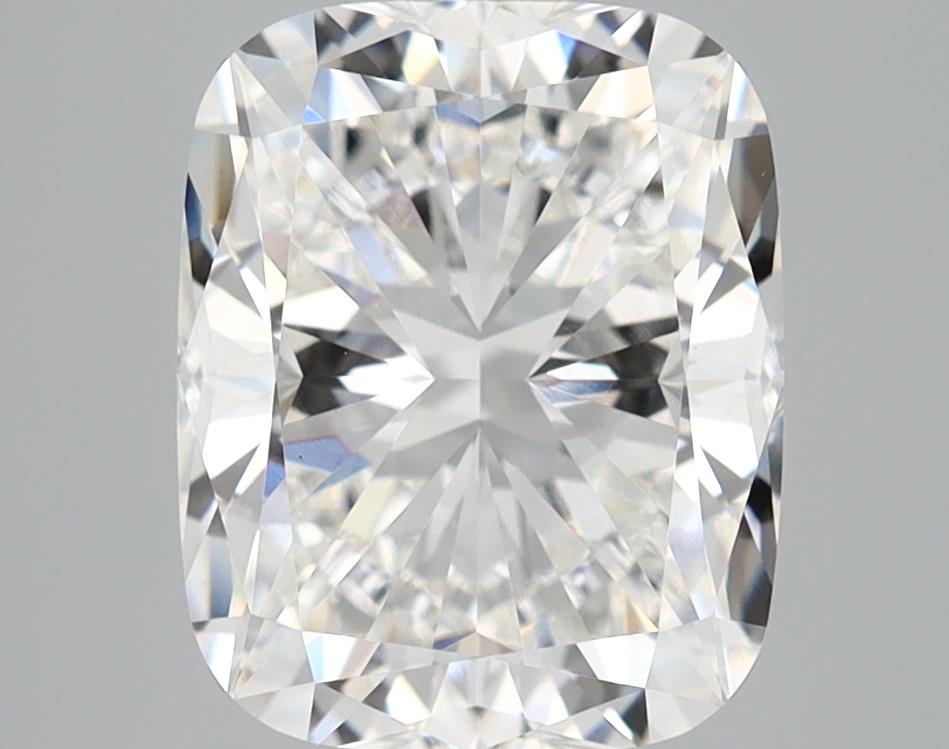 3.73 Carat Cushion Lab Diamond with  Cut Diamond in 14KT  view 1
