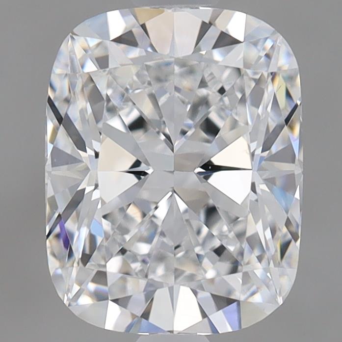 2.07 Carat Cushion Lab Diamond with  Cut Diamond in 14KT  view 1
