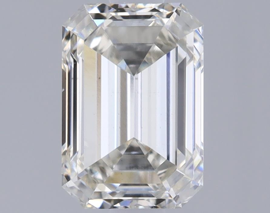 1.21 Carat Emerald Lab Diamond with  Cut Diamond in 14KT  view 1
