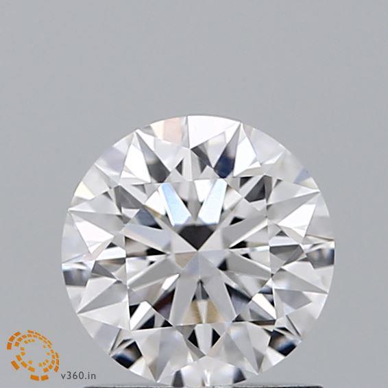 1.05 Carat Round Lab Diamond with  Cut Diamond in 14KT  view 1
