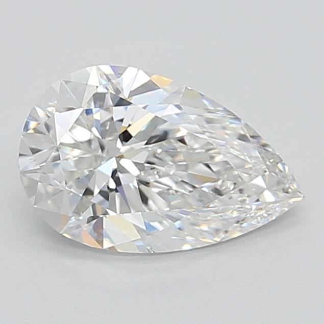 1.12 Carat Pear Lab Diamond with  Cut Diamond in 14KT  view 1
