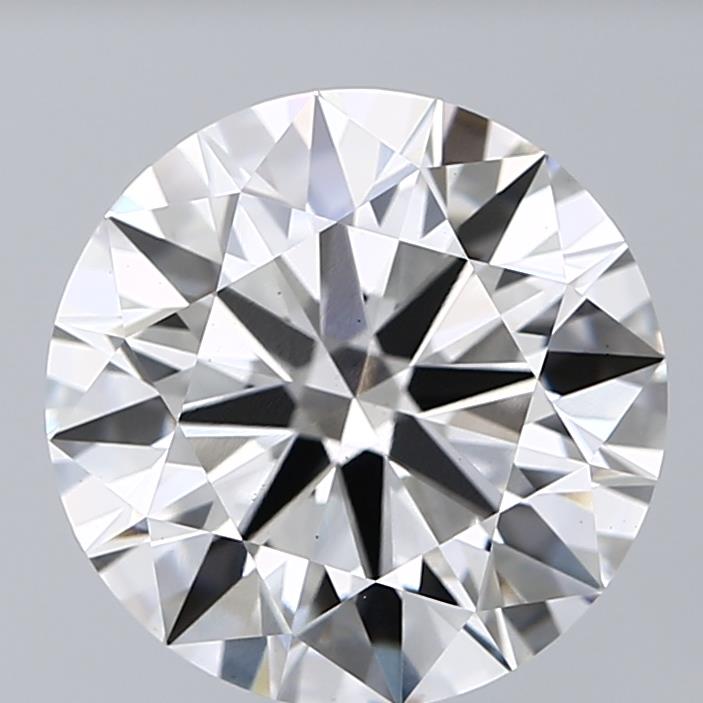 5.01 Carat Round Lab Diamond with  Cut Diamond in 14KT  view 1
