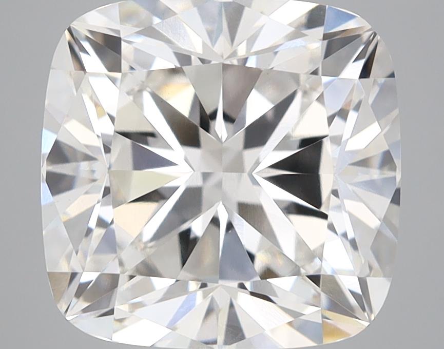 4.7 Carat Cushion Lab Diamond with  Cut Diamond in 14KT  view 1
