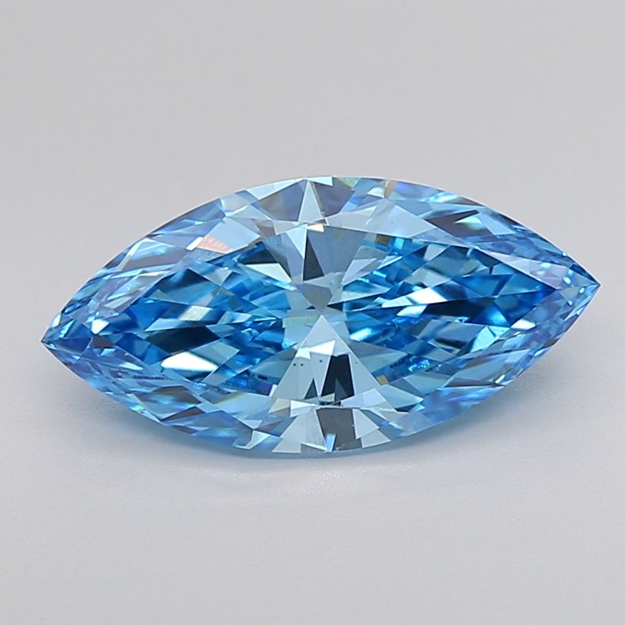 2.19 Carat Marquise Lab Diamond with  Cut Diamond in 14KT  view 1

