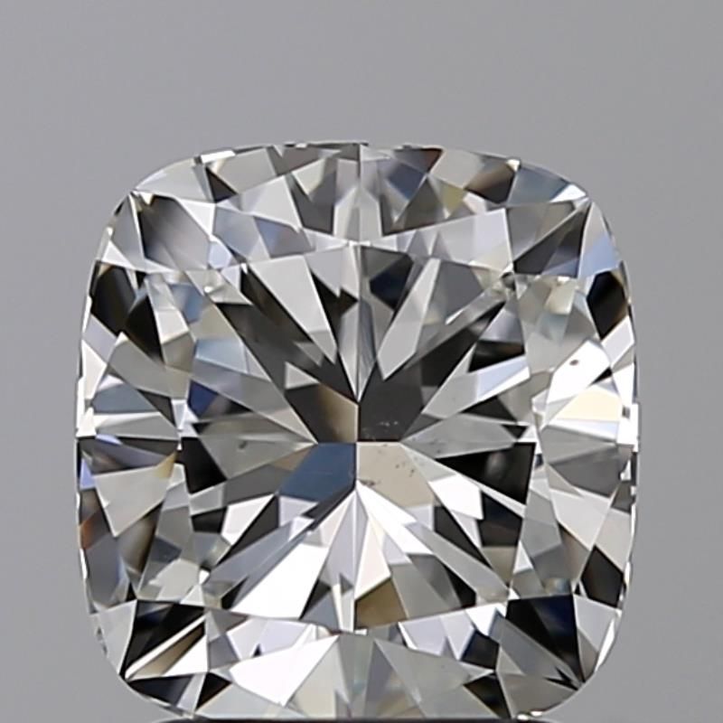 2.09 Carat Cushion Natural Diamond with  Cut Diamond in 14KT  view 1
