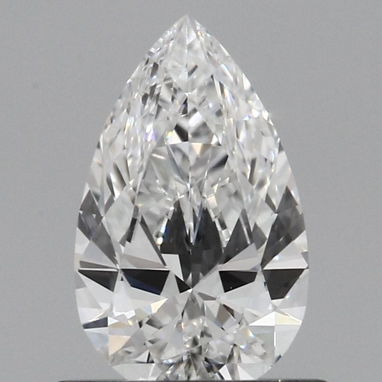 0.55 Carat Pear Lab Diamond with  Cut Diamond in 14KT  view 1
