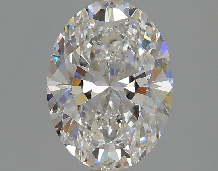 1.51 Carat Oval Lab Diamond with  Cut Diamond in 14KT  view 1
