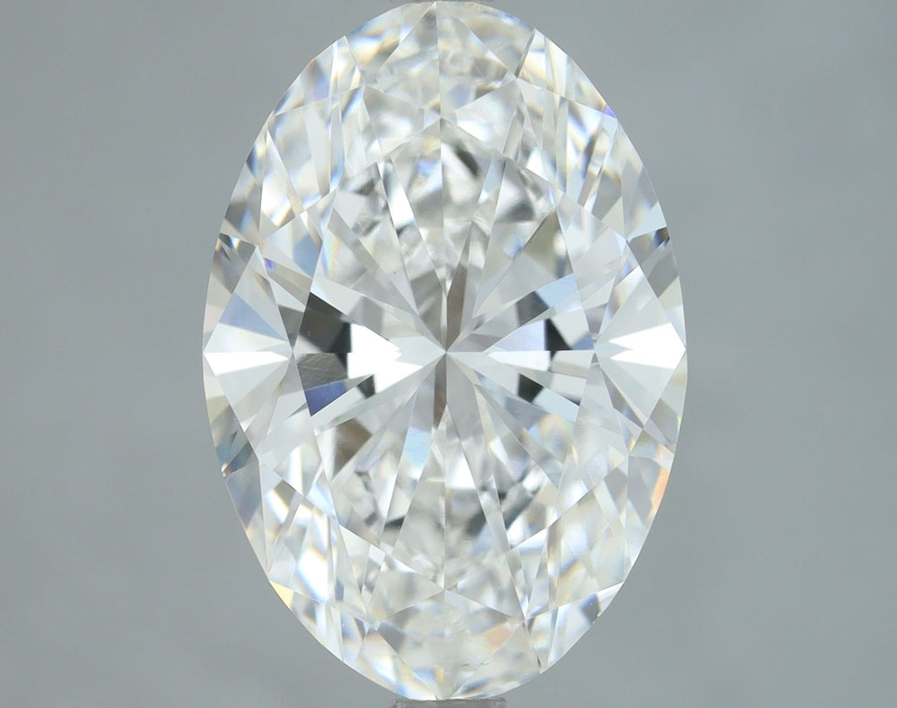 3.5 Carat Oval Lab Diamond with  Cut Diamond in 14KT  view 1
