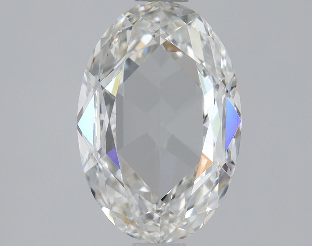 1.03 Carat Oval Natural Diamond with  Cut Diamond in 14KT  view 1
