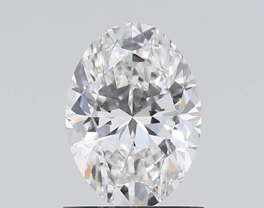 1.01 Carat Oval Lab Diamond with  Cut Diamond in 14KT  view 1
