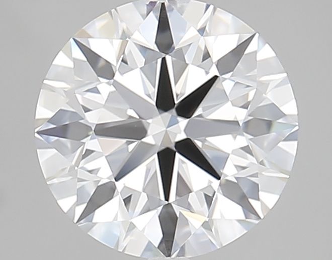 2.51 Carat Round Lab Diamond with  Cut Diamond in 14KT  view 1
