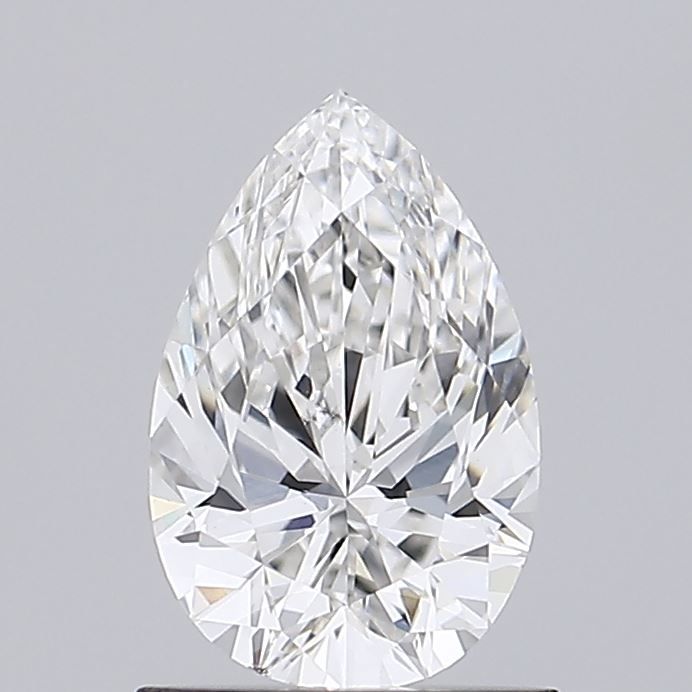 1.03 Carat Pear Lab Diamond with  Cut Diamond in 14KT  view 1
