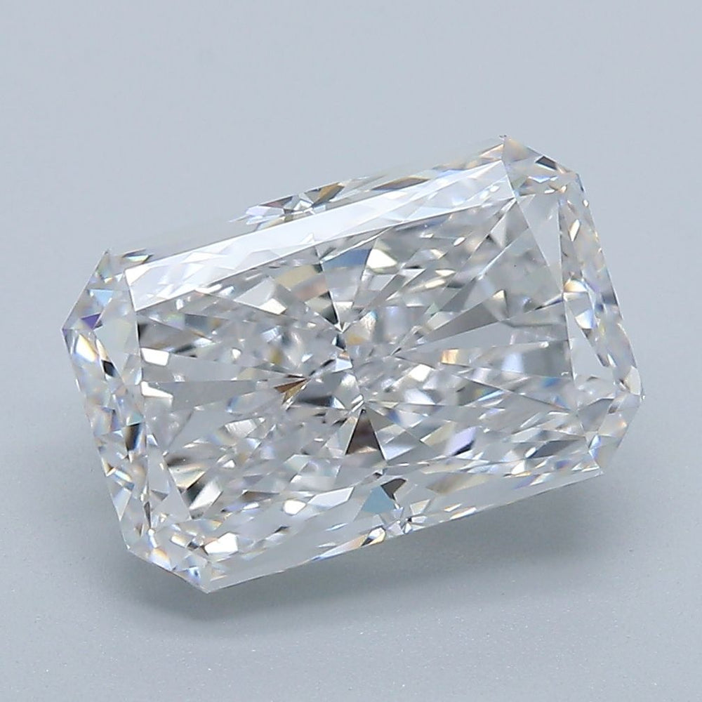 3.73 Carat Radiant Lab Diamond with  Cut Diamond in 14KT  view 1
