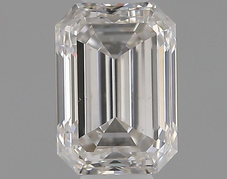 0.5 Carat Emerald Natural Diamond with  Cut Diamond in 14KT  view 1
