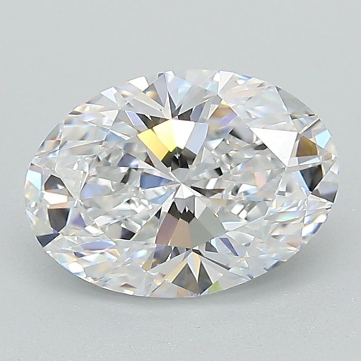 1.54 Carat Oval Lab Diamond with  Cut Diamond in 14KT  view 1

