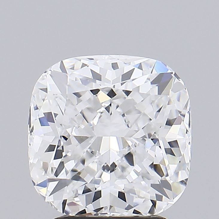 2.01 Carat Cushion Lab Diamond with  Cut Diamond in 14KT  view 1
