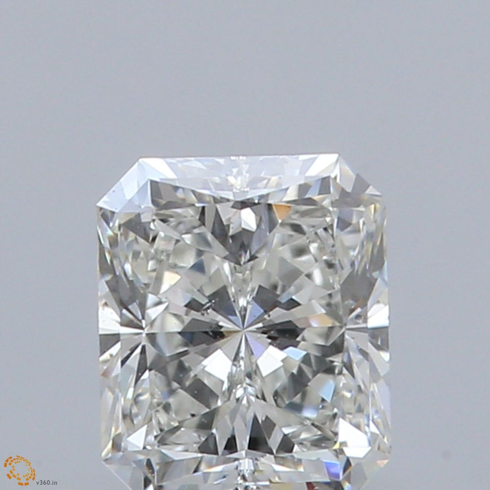 0.91 Carat Radiant Natural Diamond with  Cut Diamond in 14KT  view 1

