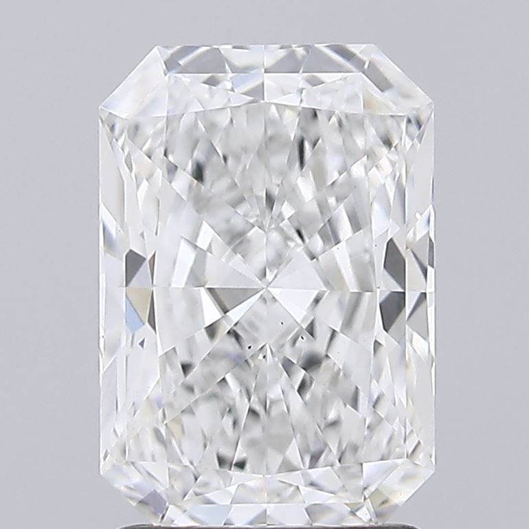 1.6 Carat Radiant Lab Diamond with  Cut Diamond in 14KT  view 1
