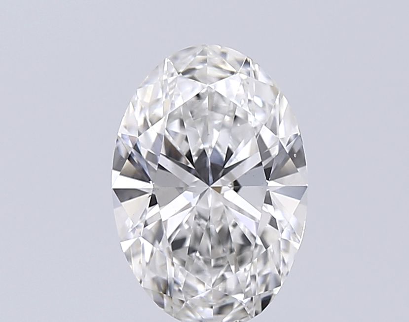 1.1 Carat Oval Lab Diamond with  Cut Diamond in 14KT  view 1
