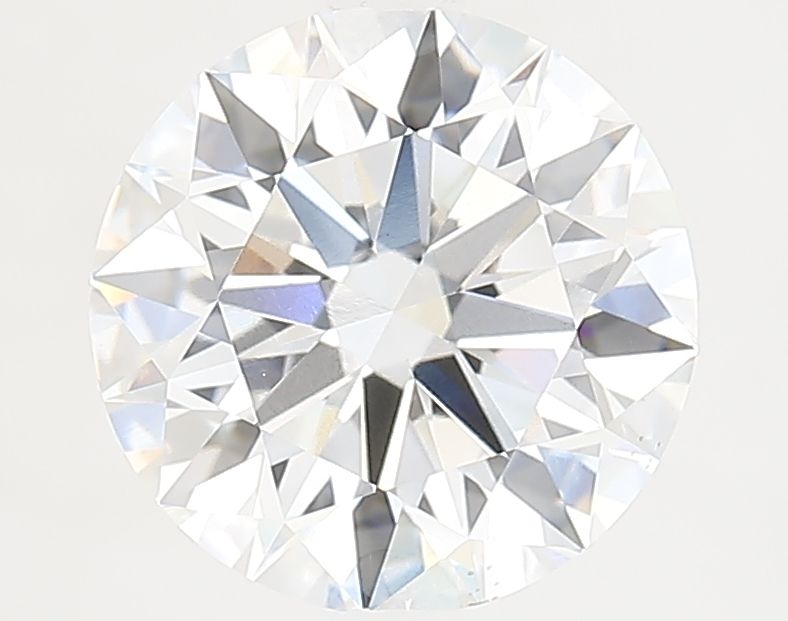 2.81 Carat Round Lab Diamond with  Cut Diamond in 14KT  view 1

