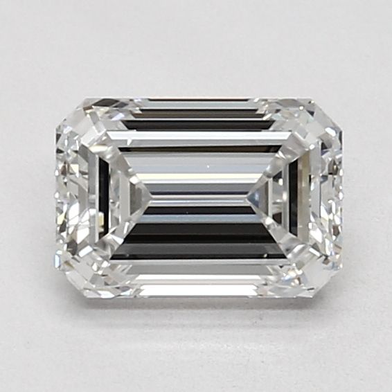 1.19 Carat Emerald Lab Diamond with  Cut Diamond in 14KT  view 1
