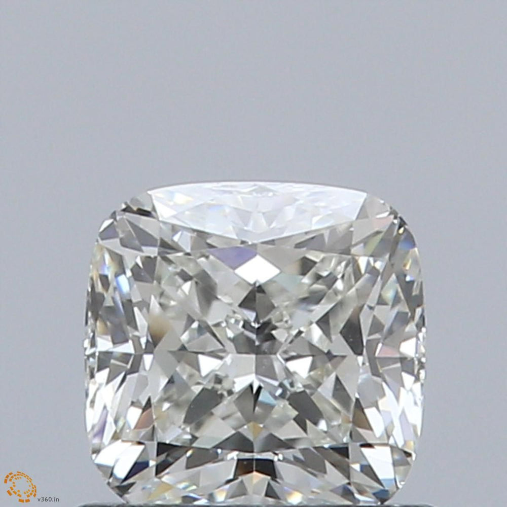 0.8 Carat CUSHION Natural Diamond with  Cut Diamond in 14KT  view 1
