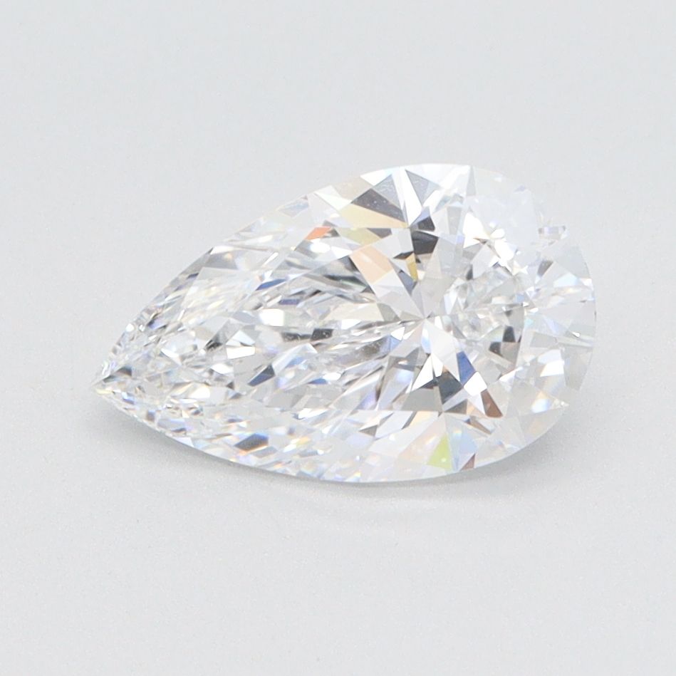 1.3 Carat Pear Lab Diamond with  Cut Diamond in 14KT  view 1
