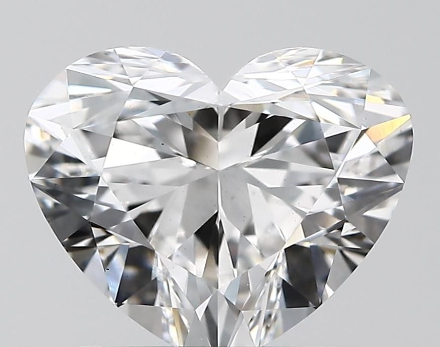 1.4 Carat Heart Lab Diamond with  Cut Diamond in 14KT  view 1
