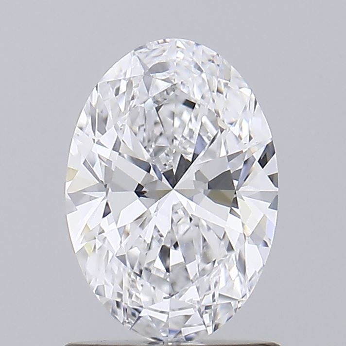 1.0 Carat Oval Lab Diamond with  Cut Diamond in 14KT  view 1
