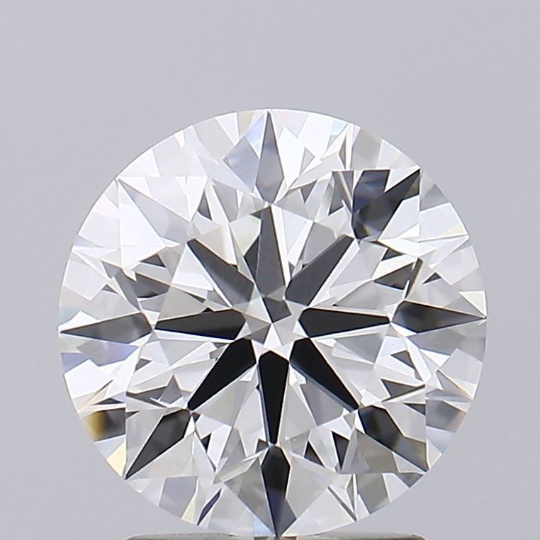 2.16 Carat Round Lab Diamond with  Cut Diamond in 14KT  view 1
