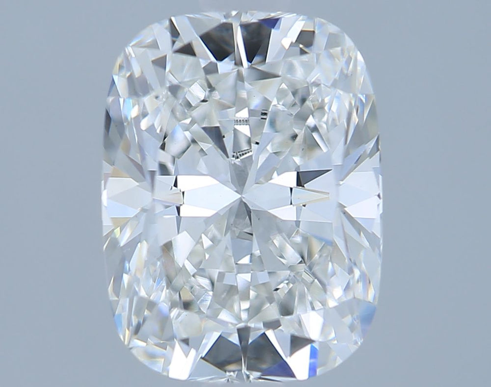2.06 Carat Cushion Lab Diamond with  Cut Diamond in 14KT  view 1
