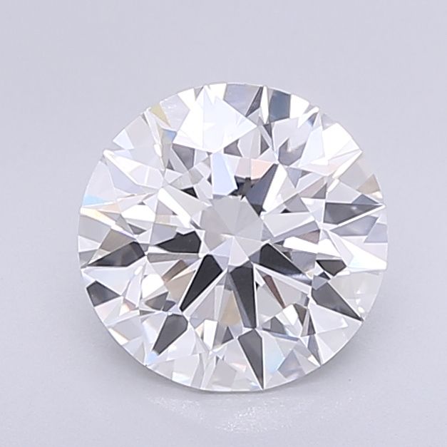 3.0 Carat Round Lab Diamond with  Cut Diamond in 14KT  view 1
