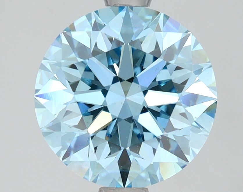 2.5 Carat Round Lab Diamond with  Cut Diamond in 14KT  view 1
