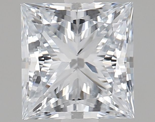 1.04 Carat Princess Lab Diamond with  Cut Diamond in 14KT  view 1

