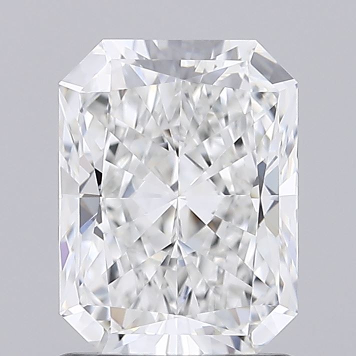 1.42 Carat Radiant Lab Diamond with  Cut Diamond in 14KT  view 1

