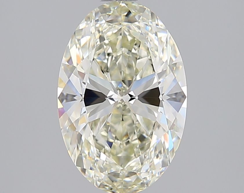2.02 Carat Oval Natural Diamond with  Cut Diamond in 14KT  view 1
