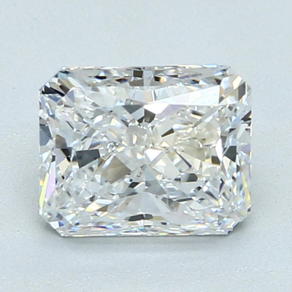 1.72 Carat Radiant Natural Diamond with  Cut Diamond in 14KT  view 1

