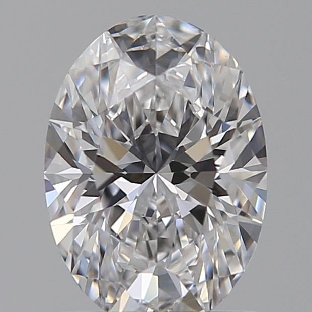 1.04 Carat Oval Lab Diamond with  Cut Diamond in 14KT  view 1
