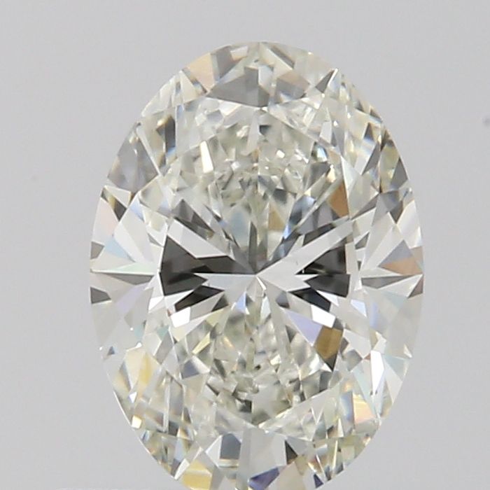 0.7 Carat Oval Natural Diamond with  Cut Diamond in 14KT  view 1
