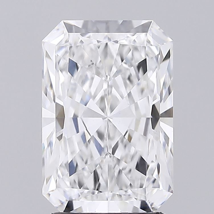 2.09 Carat Radiant Lab Diamond with  Cut Diamond in 14KT  view 1
