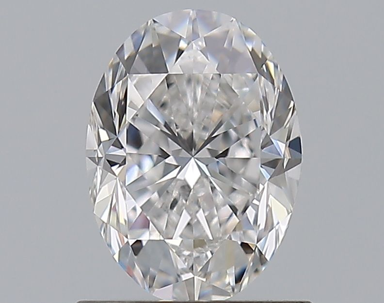 1.0 Carat Oval Natural Diamond with  Cut Diamond in 14KT  view 1
