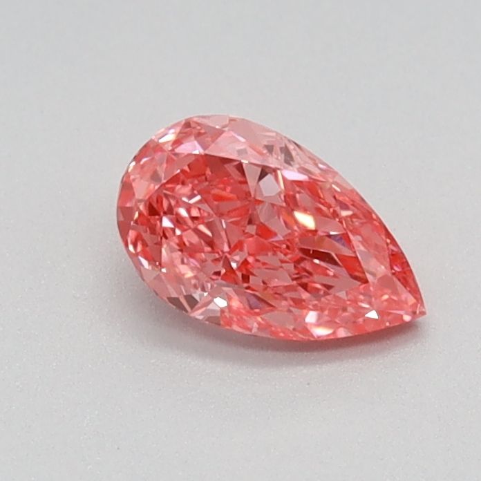 0.34 Carat Pear Lab Diamond with  Cut Diamond in 14KT  view 1
